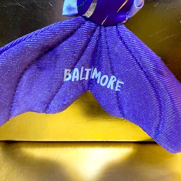 PURPLE MERMAID HOLDING CRAB PLUSH BY THE PETTING ZOO DOLL HAS EMBROIDERED FACE - Picture 9 of 16